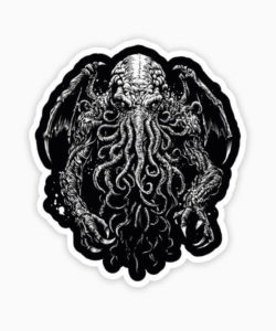 Sticker Homme Great Old One In the Shadows de DrMonekers