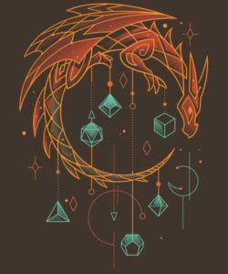 Motif Draconic Dice Keeper de Snouleaf