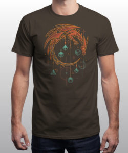 T-shirt Homme Draconic Dice Keeper de Snouleaf