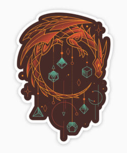 Sticker Draconic Dice Keeper de Snouleaf