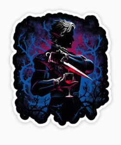 Sticker Elf Vampire de AlemagliaDesigns