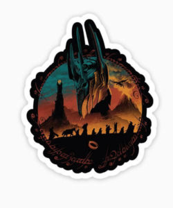 Sticker Homme Fiery Mountain Quest de vptrinidad