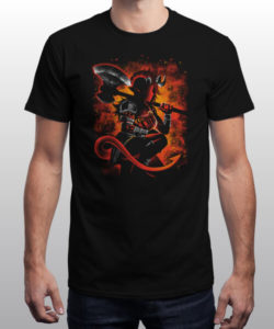 T-shirt Homme The Tiefling Warrior by AlemagliaDesigns