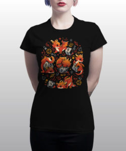 T-shirt Femme Tiny Dragon Dice by Snouleaf